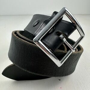 VTG 1.75 in. Garrison Leather Belt Men Tag 40 38 42 Black Made In USA